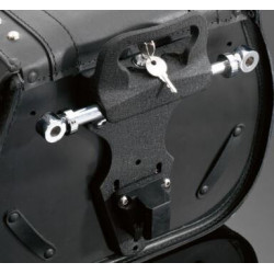 Sistema di sgancio rapido per borse laterali moto custom art: 66-020 HIGHWAY HAWK