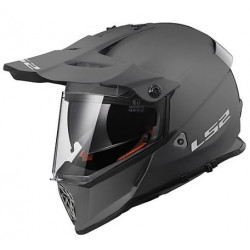 Casco motocross in titanio opaco con visiera e occhiali integrati art: MX436 PIONEER LS2
