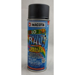 Spray vernice nera opaca multiuso a rapida essiccazione art: RAL9005 MACOTA