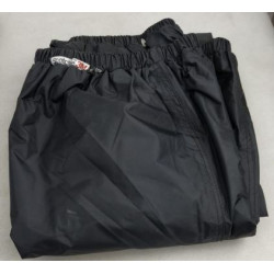 Pantaloni antipioggia impermeabile nero con inserti riflettenti da moto art: PANTIMPERM0101 3M