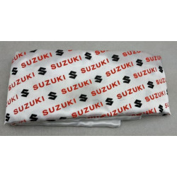 Foulard Suzuki bianco con scritta rossa 70x70 art: FOULSUZUKI03 SPARK