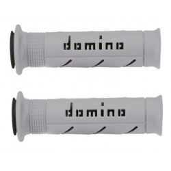 Copp. Manopole Domino serie A250 col grigio/nero per Moto e Scooter art:A25041C4052B7-0 DOMINO