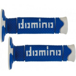 Copp. Manopole Domino serie A260 col blu/bianco per Off-Road-Enduro art:A26041C4648A7-0 DOMINO